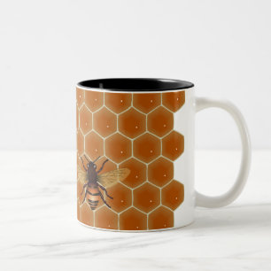 Tasse 2 Couleurs Abeilles de miel