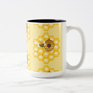 Tasse 2 Couleurs Abeilles et ruches