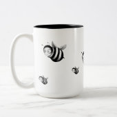 Tasse 2 Couleurs Abeilles folles (Gauche)