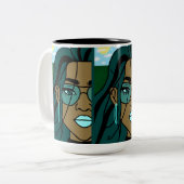 Tasse 2 Couleurs Abondance (Devant gauche)