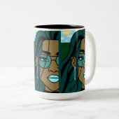 Tasse 2 Couleurs Abondance (Devant droit)