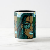 Tasse 2 Couleurs Abondance (Centre)