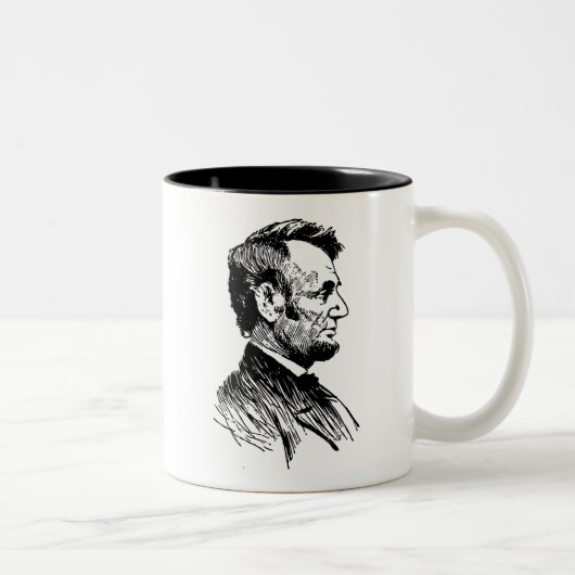 Tasse 2 Couleurs Abraham Lincoln (Droit)