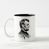 Tasse 2 Couleurs Abraham Lincoln (Gauche)