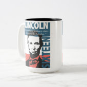 Tasse 2 Couleurs Abraham Lincoln 16ème Président (Devant gauche)