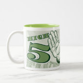 Tasse 2 Couleurs Abraham Lincoln hauts cinq (Gauche)