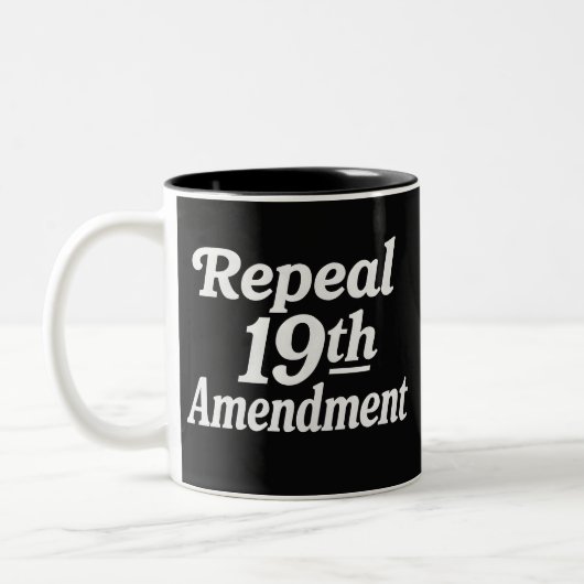 Tasse 2 Couleurs Abroger le 19e amendement (Gauche)