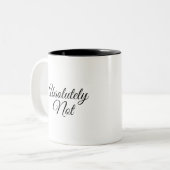 Tasse 2 Couleurs Absolument pas noir (Devant gauche)