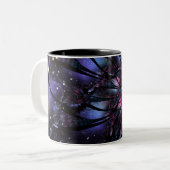 Tasse 2 Couleurs Abstract fractal flower design.   (Devant gauche)