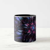 Tasse 2 Couleurs Abstract fractal flower design.   (Centre)
