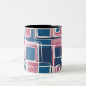 TASSE 2 COULEURS ABSTRACT GEOMETRIC PATTERNS (Centre)