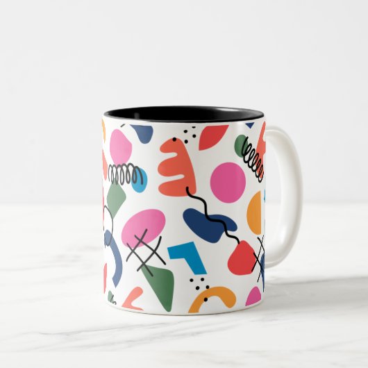 Tasse 2 Couleurs Abstrait (Devant droit)