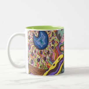 Tasse 2 Couleurs Abstrait 109, art original