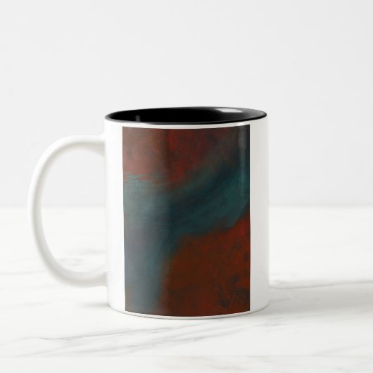 Tasse 2 Couleurs Abstrait 1 : rouges et bleus (Gauche)