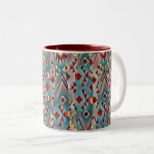 Tasse 2 Couleurs Abstrait Boho Aztèque (Devant droit)