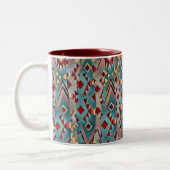 Tasse 2 Couleurs Abstrait Boho Aztèque (Gauche)