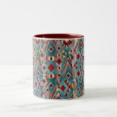 Tasse 2 Couleurs Abstrait Boho Aztèque (Centre)