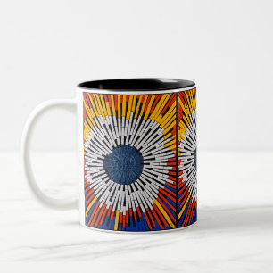 Tasse 2 Couleurs Abstrait dans la bande : démarrage