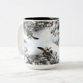Tasse 2 Couleurs Abstrait de neige (Devant gauche)