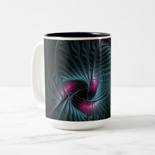 Tasse 2 Couleurs Abstrait Imaginaire coloré fractal