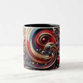 Tasse 2 Couleurs Abstrait moderne (Centre)