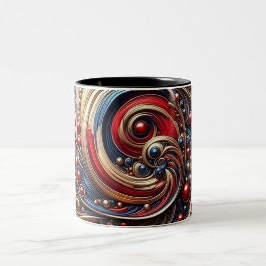 Tasse 2 Couleurs Abstrait moderne (Centre)