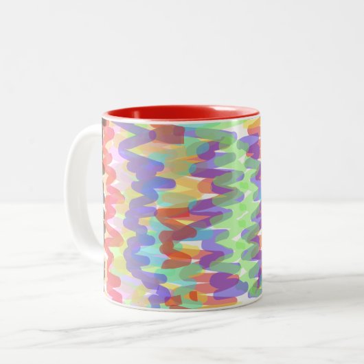 Tasse 2 Couleurs abstrait-Mug (Devant gauche)