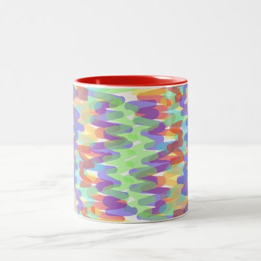 Tasse 2 Couleurs abstrait-Mug (Centre)