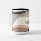 Tasse 2 Couleurs Abstrait Neutre (Devant gauche)