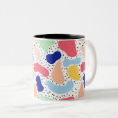 Tasse 2 Couleurs Abstrait plaisir moderne mignon enfants formes été (Devant droit)