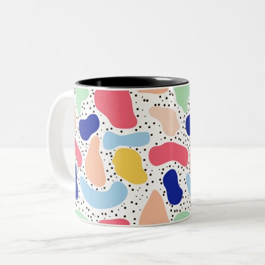 Tasse 2 Couleurs Abstrait plaisir moderne mignon enfants formes été (Devant gauche)