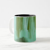 Tasse 2 Couleurs Abstrait vert (Devant gauche)