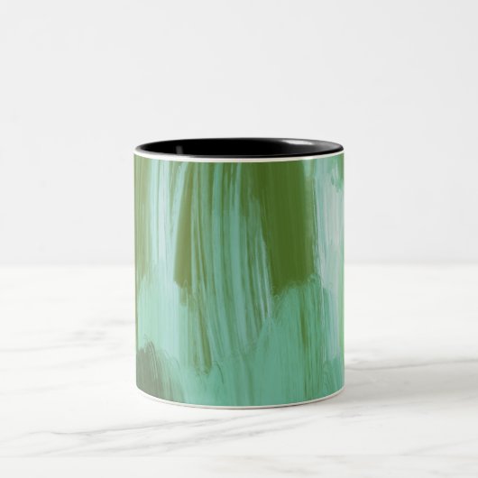 Tasse 2 Couleurs Abstrait vert (Centre)
