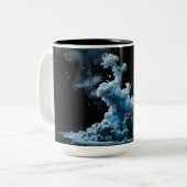 Tasse 2 Couleurs Abstraite de fumée noire et tha (Devant gauche)