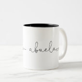 Tasse 2 Couleurs Abuela Etablie | Grand-mère Cadeau (Devant droit)