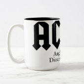 Tasse 2 Couleurs AC/DC avec de la caféine (Gauche)