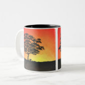 Tasse 2 Couleurs Acacia de coucher du soleil (Devant gauche)
