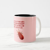 Tasse 2 Couleurs Acarides rouges (Devant droit)