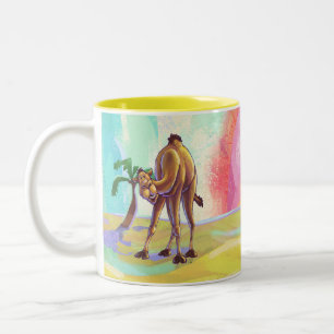 Tasse 2 Couleurs Accessoires de bureau en Camel mignon