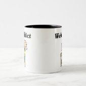 Tasse 2 Couleurs Accro du Web (Centre)
