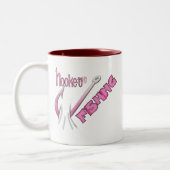 Tasse 2 Couleurs Accroché À La Pêche Crochet Rose (Gauche)