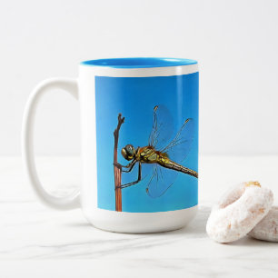 Tasse 2 Couleurs Accrochez-Vous À La libellule Artistique Contre Le