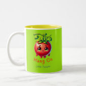 Tasse 2 Couleurs Accrochez-vous sur la petite tomate, le cadeau de  (Gauche)