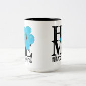 Tasse 2 Couleurs ACCUEIL Altamonte Springs Hibiscus bleu 15oz (Centre)