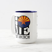 Tasse 2 Couleurs ACCUEIL Apache Junction 15oz (Devant gauche)