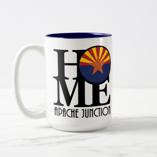 Tasse 2 Couleurs ACCUEIL Apache Junction 15oz (Gauche)