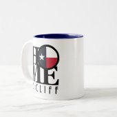 Tasse 2 Couleurs ACCUEIL Bacliff Texas (Devant gauche)