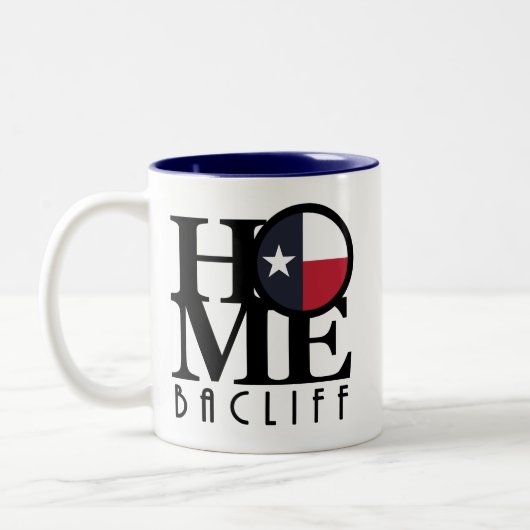 Tasse 2 Couleurs ACCUEIL Bacliff Texas (Gauche)