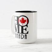 Tasse 2 Couleurs ACCUEIL Canada 15oz (Devant gauche)