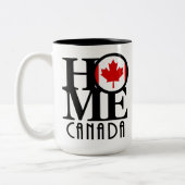 Tasse 2 Couleurs ACCUEIL Canada 15oz (Gauche)
